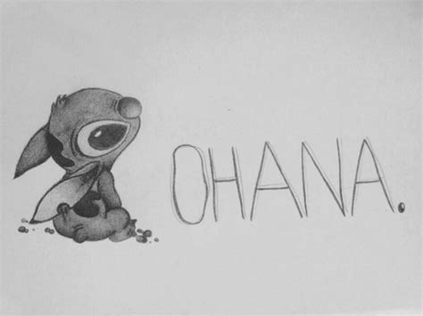 Stitch Drawing Ohana At Explore Collection Of