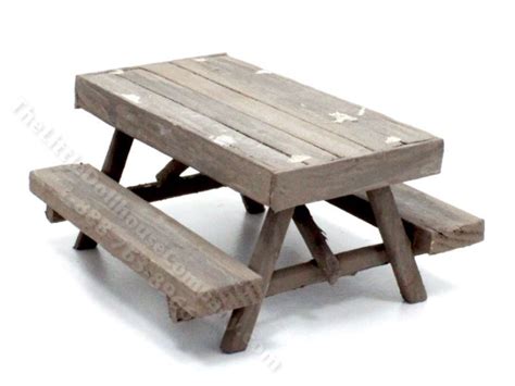 Miniature Outdoor Picnic Table For Dollhouses Mjd 1617 The Little