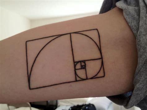 My First Of Tattoo Got It Two Days Ago Of The Fibonacci Spiral On My