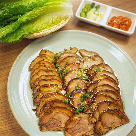 Jokbal Korean Pork Hock At Han Corea Served Ssam Style With Lettuce