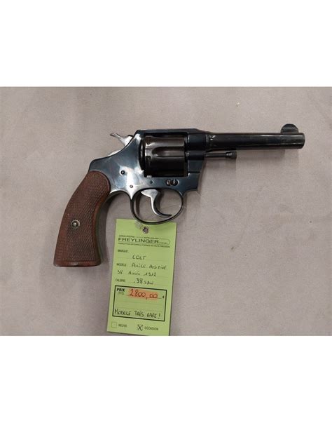 Revolver Colt Police Positive 38sp AnnÉe 1912 Armurerie Freylinger