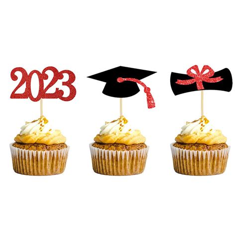 Graduation Cupcake Topper 2023 Toppers Graduation 2023 Congrats