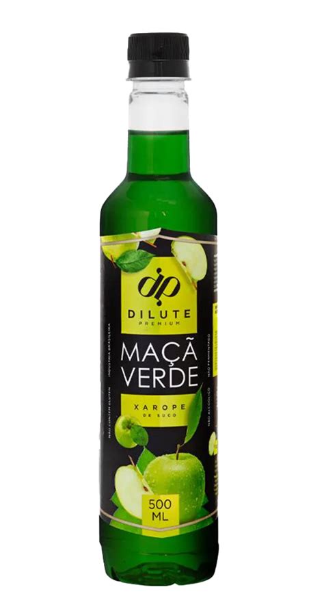 Xarope Dilute Premium De Maçã Verde 500ml Imigrantes Bebidas