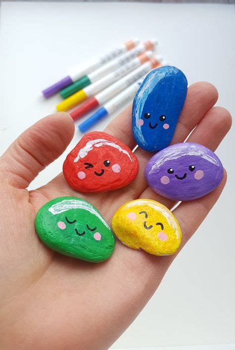 10 Rock Painting Ideas Jelly Bean Painted Rock Tutorial And Other