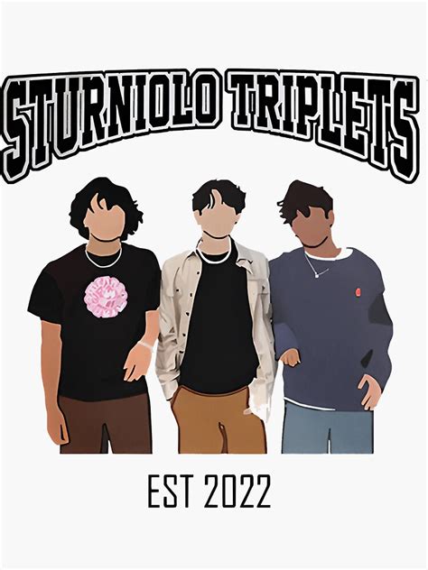 Sturniolo Triplets Group Shirt Sturniolo Triplets Sticker For Sale