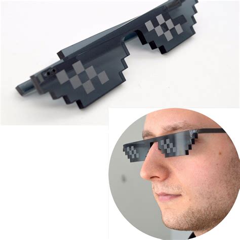 Thug Life Deal With It 8 Bit Meme Sonnenbrille Pixel Brille Sunglasses Ebay
