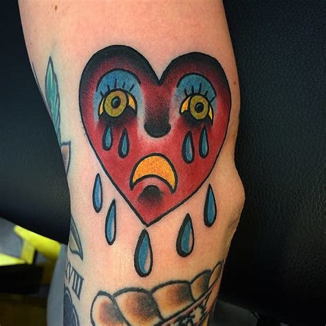 10 Timeless Crying Heart Tattoos Tattoodo
