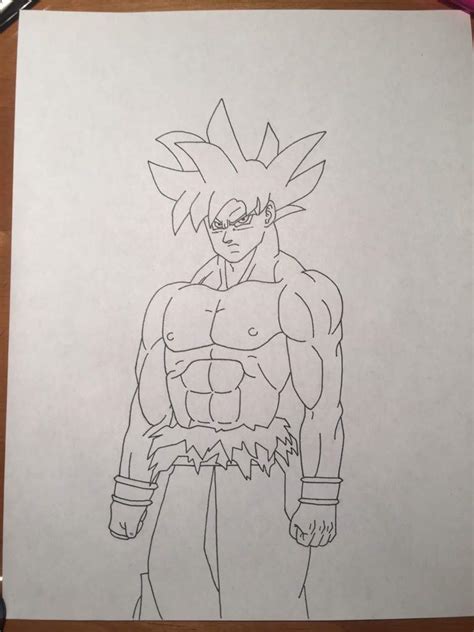 Ultra Instinct Goku Manga Style Dragonballz Amino