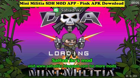 Mini Militia MOD SHD App or Pink Apk is a Hack or MOD Version of 