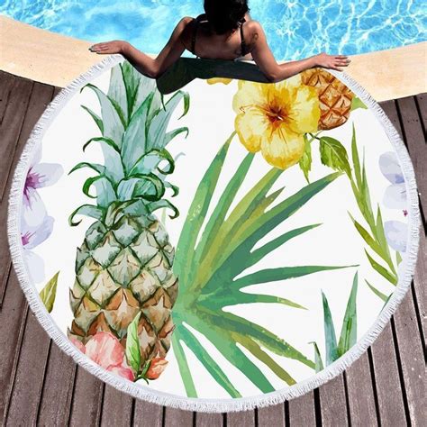 Sweet Caribbean Gold Round Beach Towel In 2022 Round Beach Towels Circular Beach Towel Fun