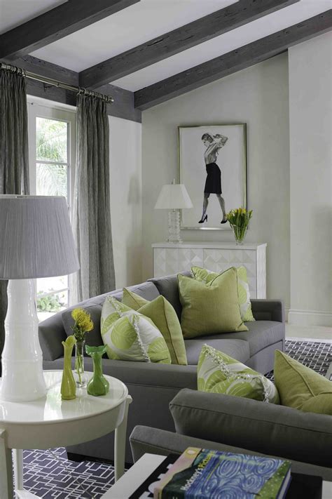 30 Green And Gray Living Room