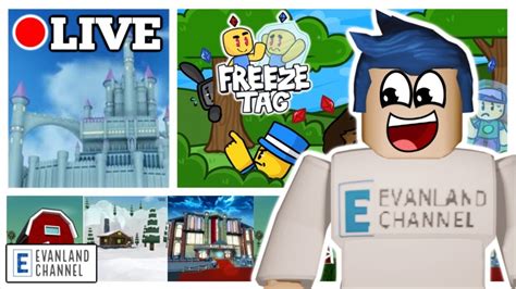 🛑 Live Freeze Tag Playing Freeze Tag My Subs On Roblox Youtube