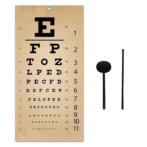 Buy Vintage Eye Charts For Eye Exams 20 Feet Eye Chart With Wooden