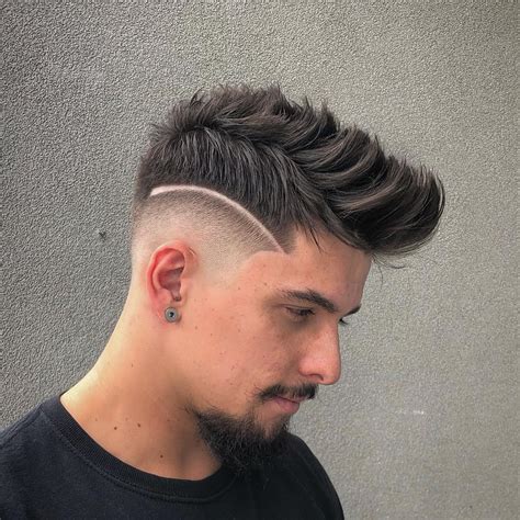 Mid Fade Quiff Haircut