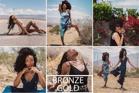 This aesthetic is easy to spot because of its usually bold elements. Bronza Gold Preset | Photoshop plugins, Presets, Lightroom ...