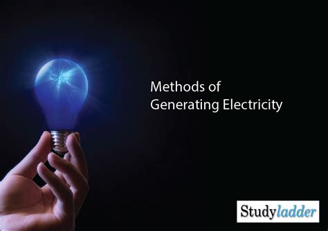 Methods Of Generating Electricity 11slides Studyladder Interactive