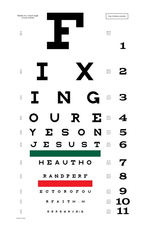 Faithwalkers East Eye Chart Printable Free Printable Eye Exam Chart