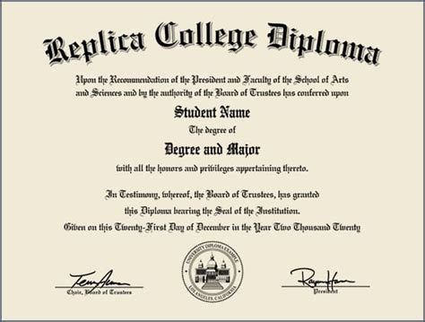 Replica Fake Diplomas And Fake Transcripts