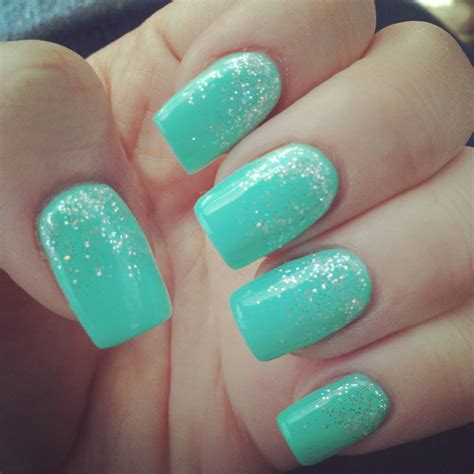 50 Cute Glitter Nail Art Ideas You Will Totally Love Vis Wed Teal