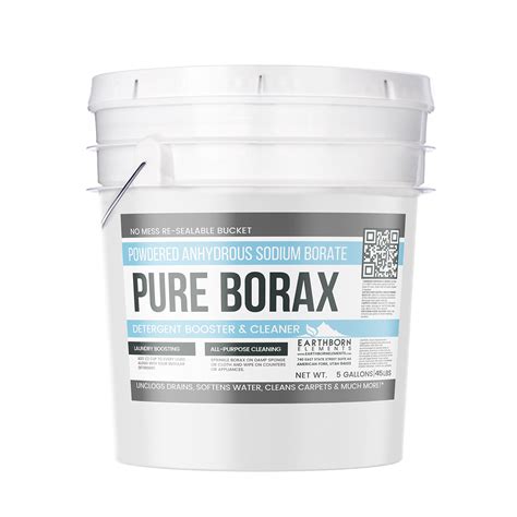Pure Borax Powder 5 Gallon Bucket 45 Lbs Resealable Bucket All