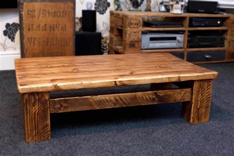 This furniture is available in a range of different styles, sizes & materials to compliment any interior design. Sherwood Rustic Plank Low Down Coffee Table - AJ's ...