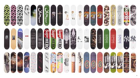 this collection of rare supreme skate decks just sold for 158 000
