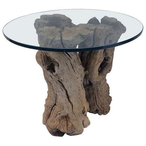 Japanese Natural Shape Root Wood Console Table For Sale At 1stdibs