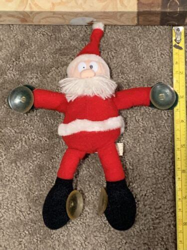 Vintage Applause Inc 1988 Crazy Eyes Plush Santa Clause Suction Cups