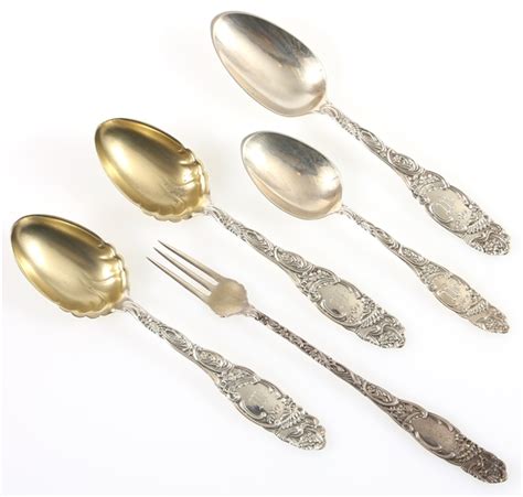 Lot Detail Towle Princess Sterling Silver Spoons And Fork