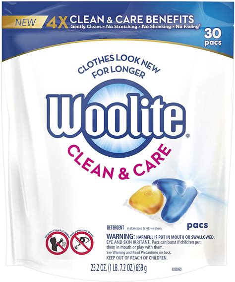 Woolite Regular High Efficiency Washer Laundry Detergent Travel Packs