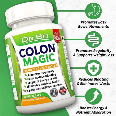 Colon Cleanse Detox Formula Natural Bowel Cleanser Pills For Intestinal Bloating And Fast