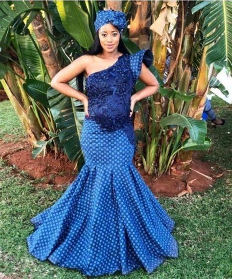 Sesotho Traditional Dresses 2021 For African Shweshwe Home