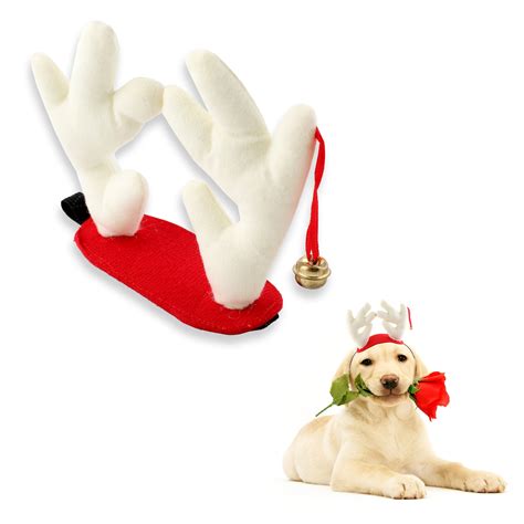 Pet Christmas Fancy Dress Elk Reindeer Antlers Hat Headband For Dog Cat
