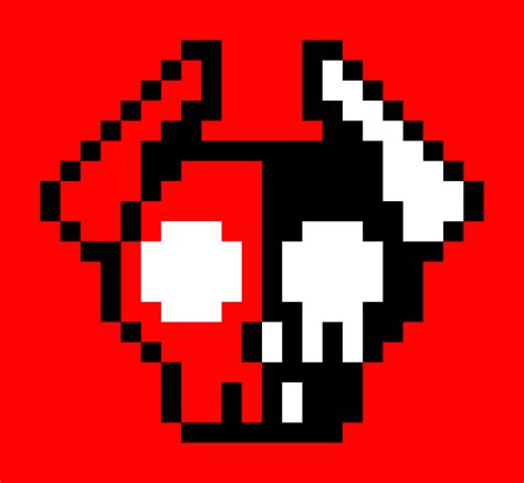 Demon Skull Pixel Art Maker