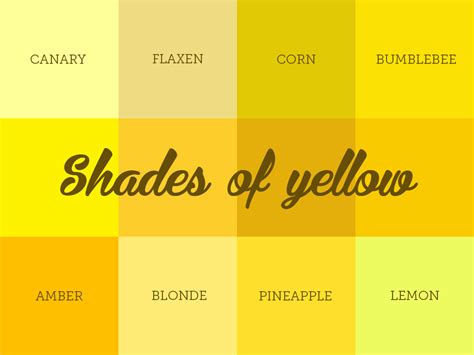 Shades Of Yellow Color Names For Your Inspiration Wallpaper Quotes My