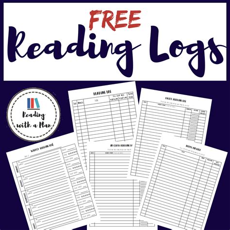 Free Reading Logs These Reading Logs Can Be Used Both For Homework And