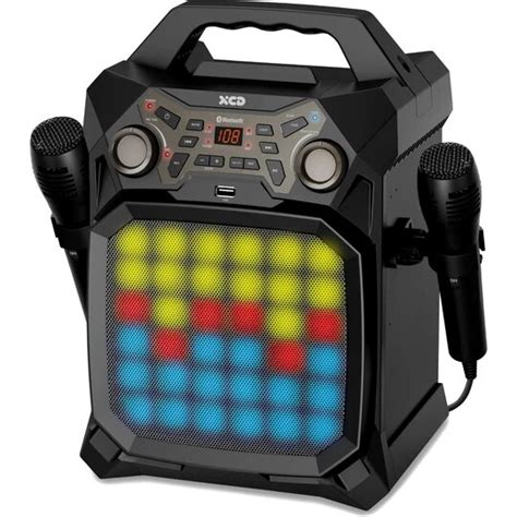 Xcd Bluetooth Karaoke Party Machine Multicolour Rgb Light Show 2 X