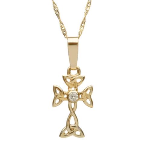 10k Gold Cross Necklace Celtic Cross Online