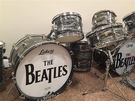 Ringo Starr The Beatles Ludwig Oyster Black Pearl 22 Inch Reverb