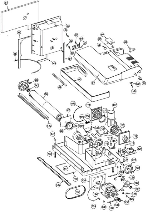 Oreck high speed upright vacuum cleaner user's guide 9000, 2000, 3000, 4000 Vacuum Parts: Oreck Vacuum Parts Diagram