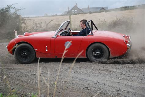 Austin Healey Frogeye Sprite Red Dirt Hd Wallpaper Pictures Photos