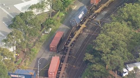 Freight Train Derails After Colliding Into Another One While Merging At