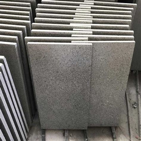 G654 Dark Grey Granite Flamed Paving Tiles P 03 Xiamen Erock Stone Co