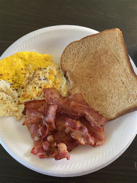 Typical Bacon Egg And Toast Rbreakfastfood