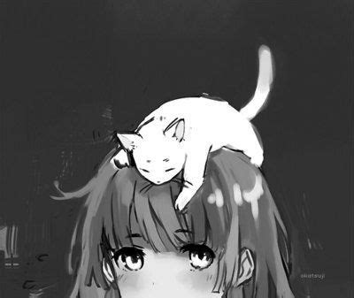 Anime Cat Draw Girl Manga Manga Cat Anime Art Girl Dark Anime