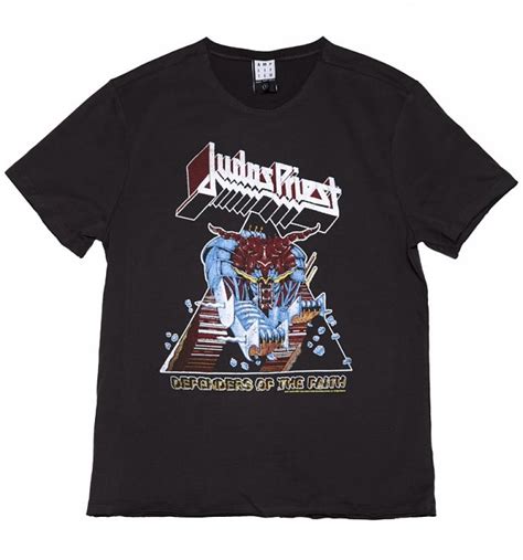 Mens Charcoal Judas Priest Defenders Of The Faith T Shirt From Amplified