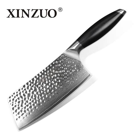 Damascus kitchen knives can be budget busters but if you're looking for a superior cutting tool at a more affordable price point, this hammered damascus steel chef knife is a great buy. XINZUO 7 inch kitchen knife 67 Layers Japanese Damascus ...