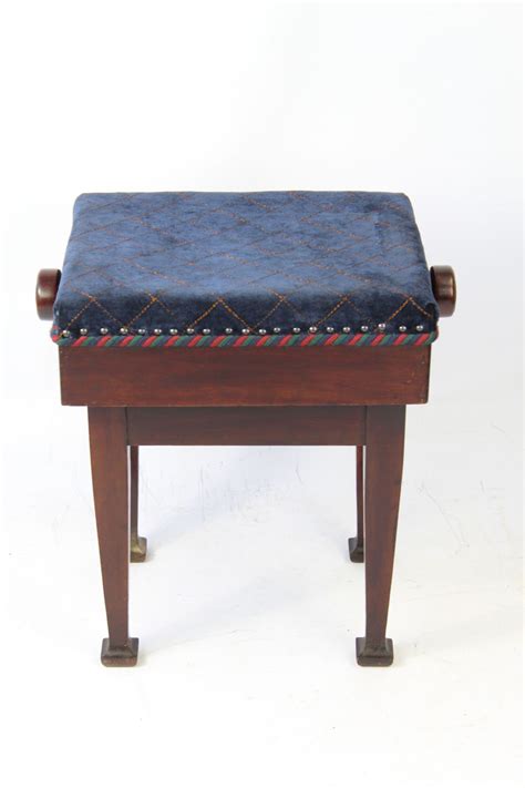 Edwardian Arts And Crafts Rise And Fall Piano Stool