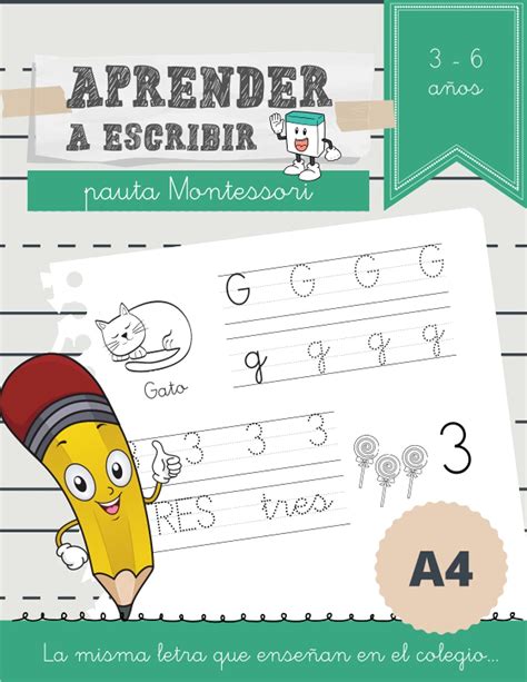 Buy Aprender A Escribir Con Pauta Montessori Caligrafía Iniciación A
