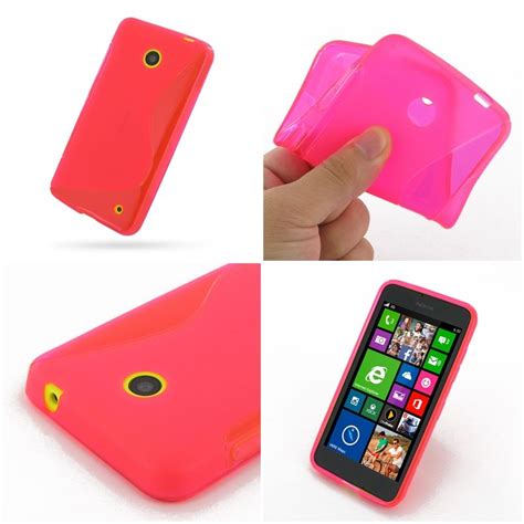 Pdair Soft Plastic Case For Nokia Lumia 630 Dual Sim Pinks Shape